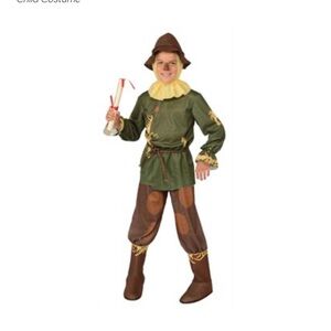 Kids Wizard of Oz Scarecrow Costume - Green and Brown